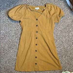 Madewell mustard dress